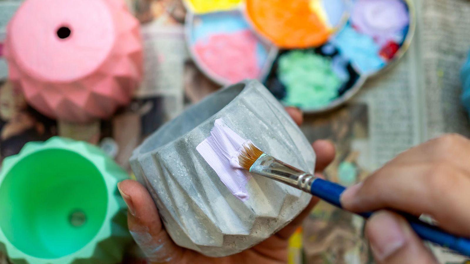 ideas decorar pintar tiestos