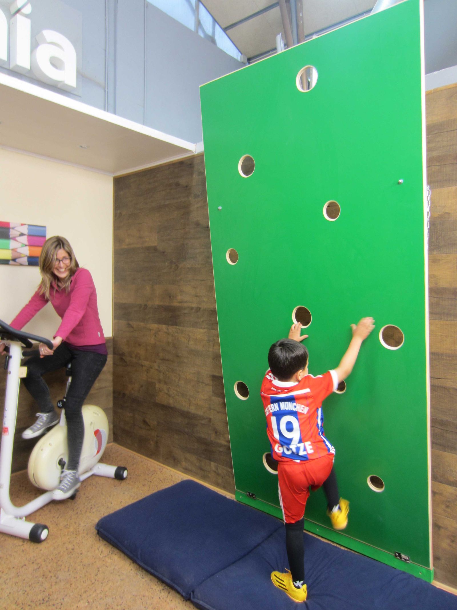 Rocódromo infantil paso