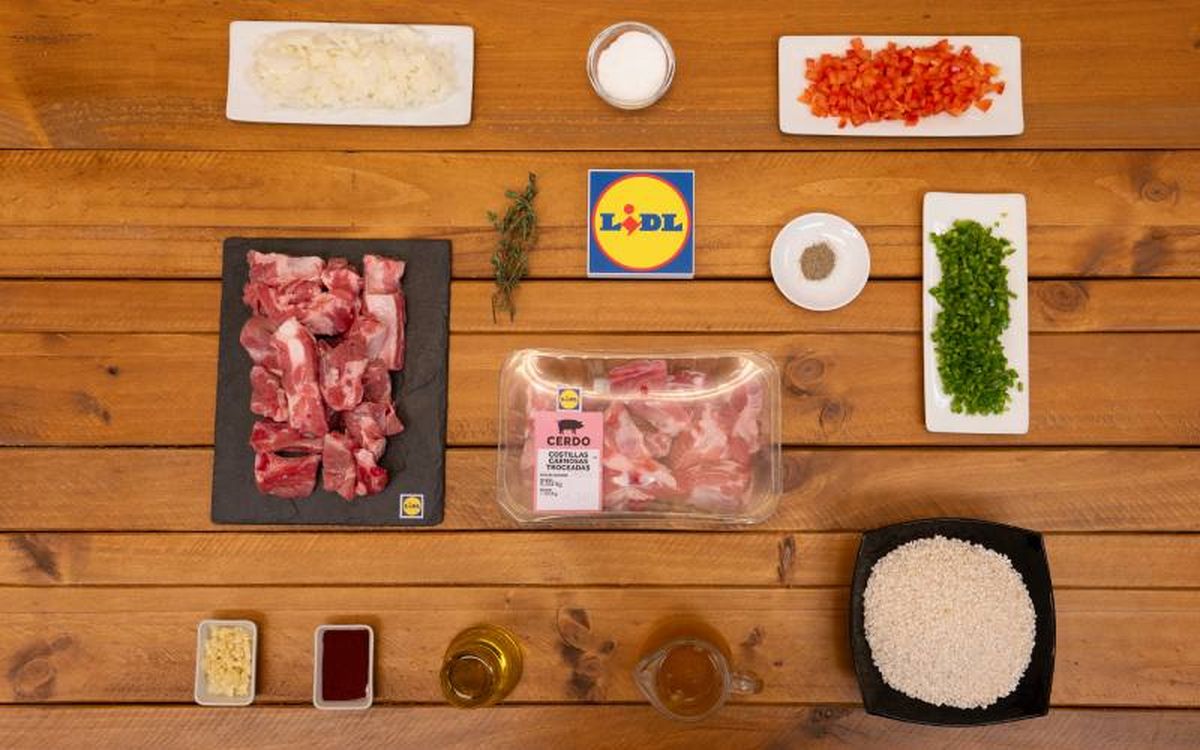 Arroz con costilla de cerdo - ingredientes