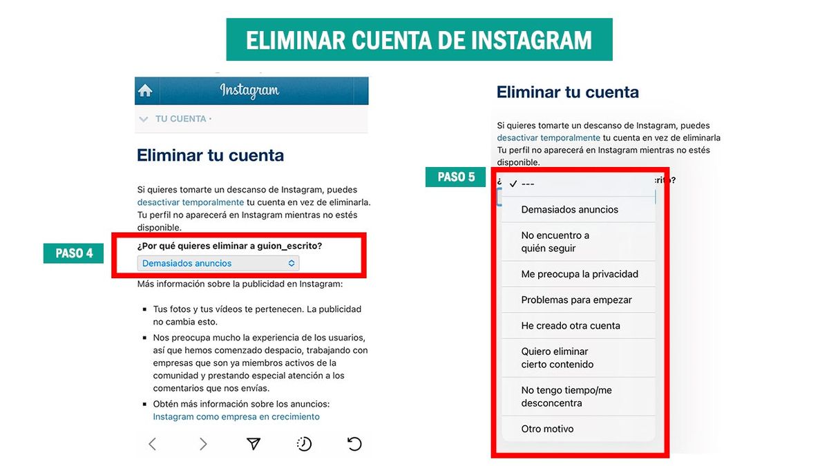 como borrar cuenta de instagram paso_4_paso_5