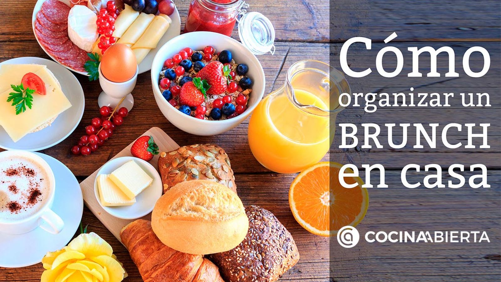 como organizar brunch casa casero recetas almuerzo