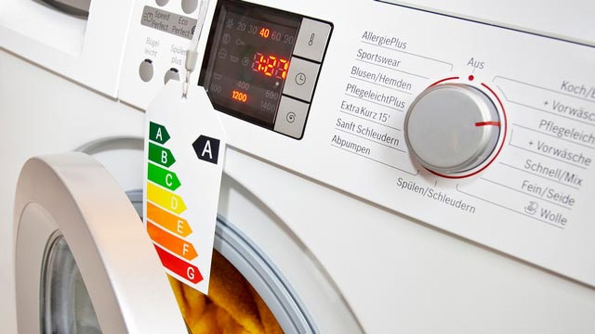como ahorrar agua energia al poner la lavadora etiqueta energetica