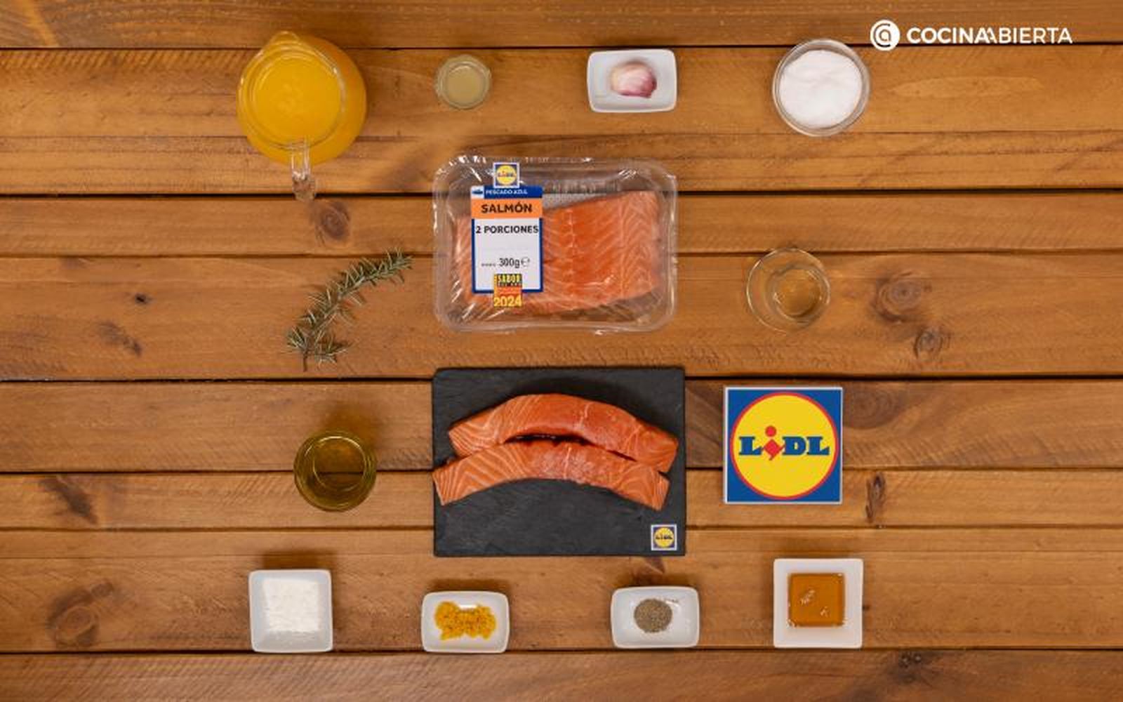 Salmón a la naranja - ingredientes