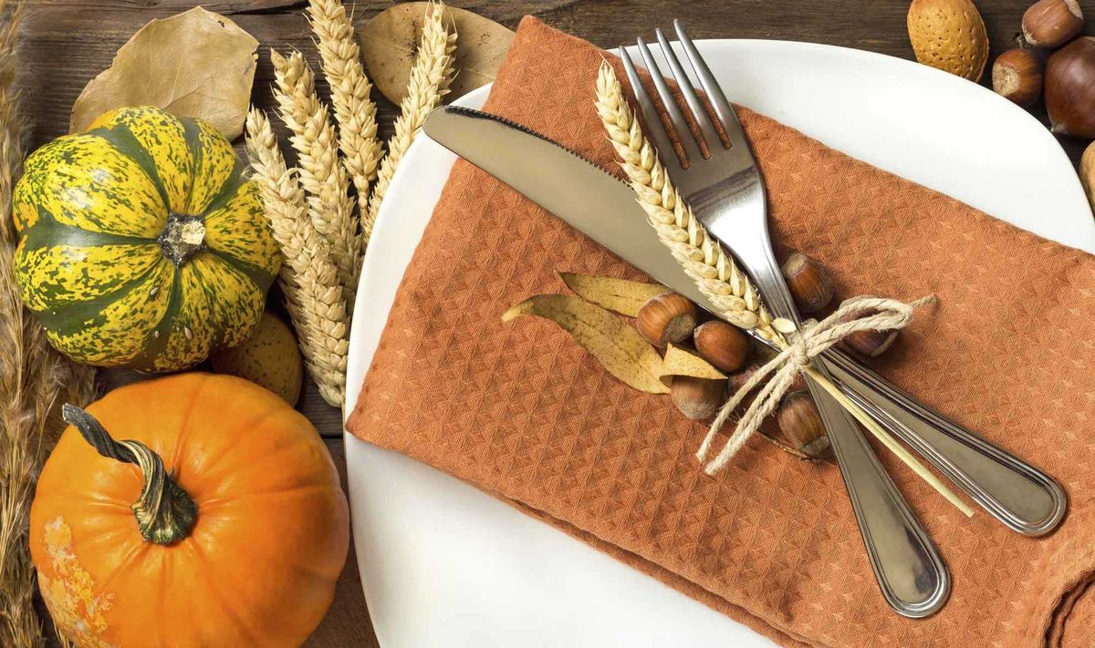 Decoración de otoño para la mesa 1