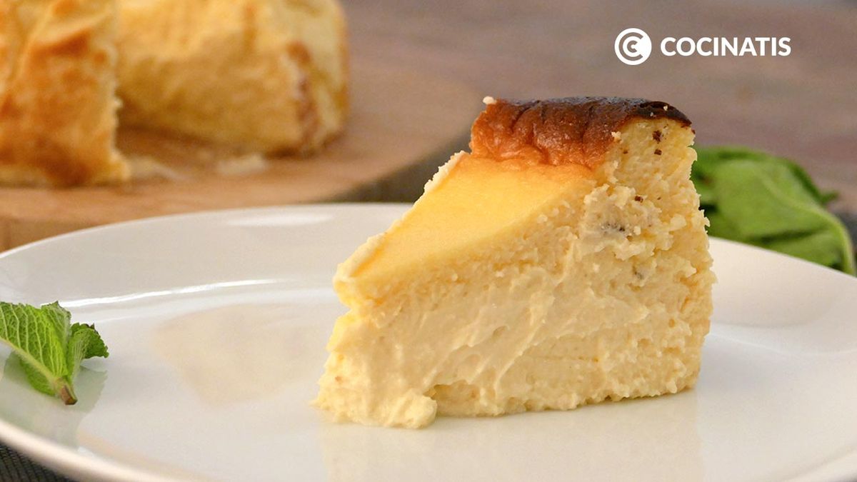 Receta de tarta de queso vasca La Viña