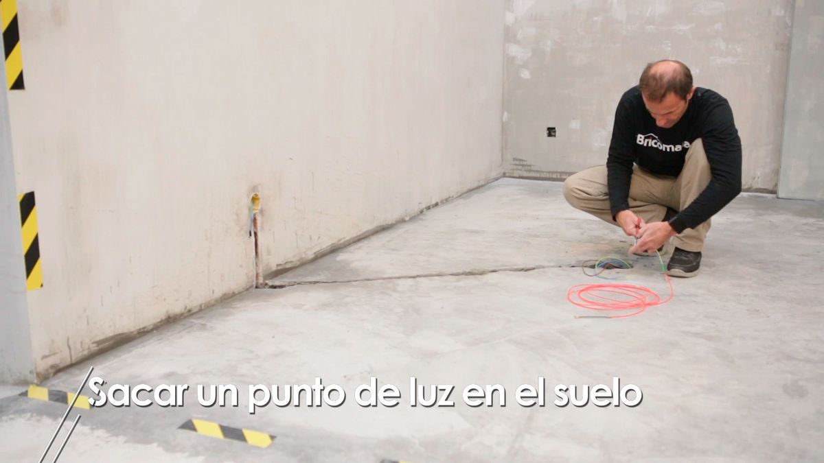 Cómo sacar un punto de luz en el suelo paso 8