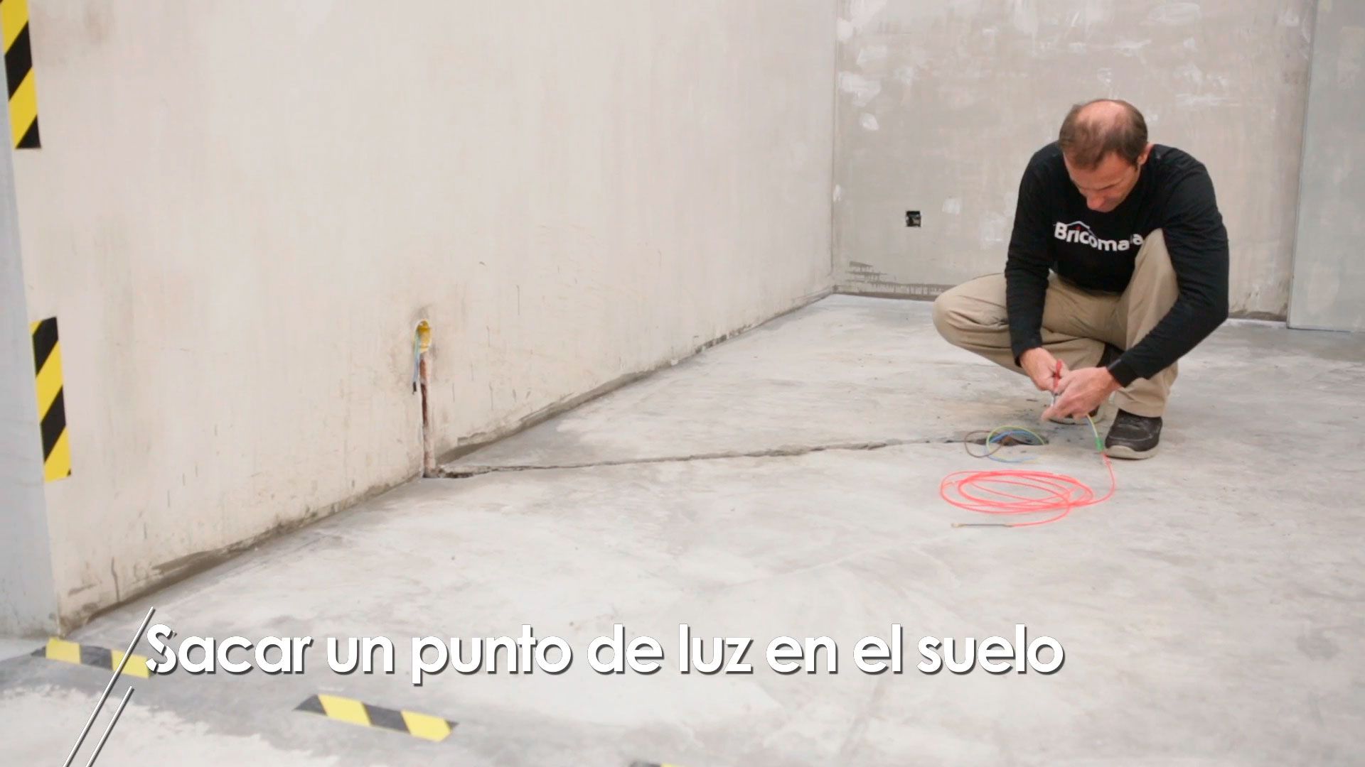 Cómo sacar un punto de luz en el suelo paso 8