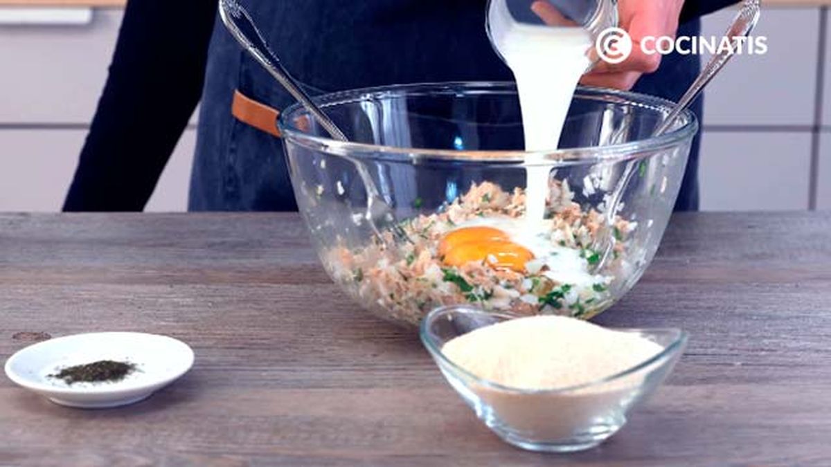 Receta de hamburguesas de atún al horno  paso 2