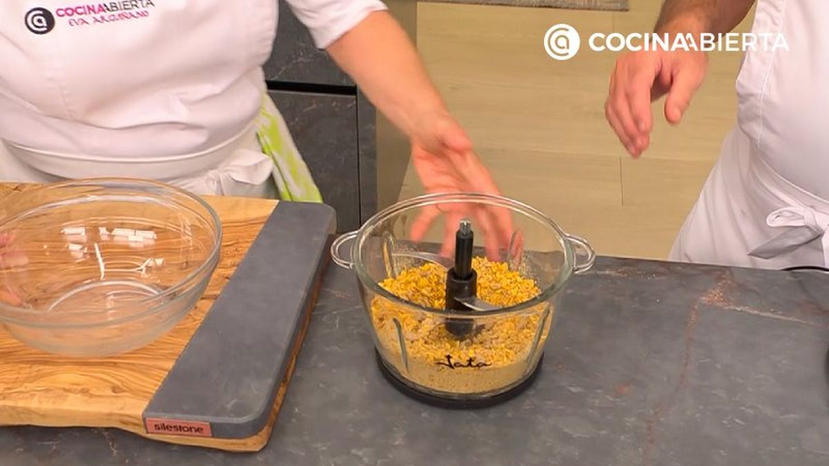 No tritures hasta que quede en polvo, deben quedar trocitos