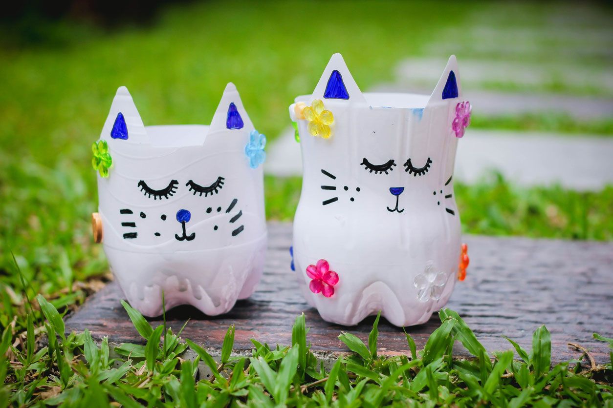 tiestos gatitos plastico paso 3