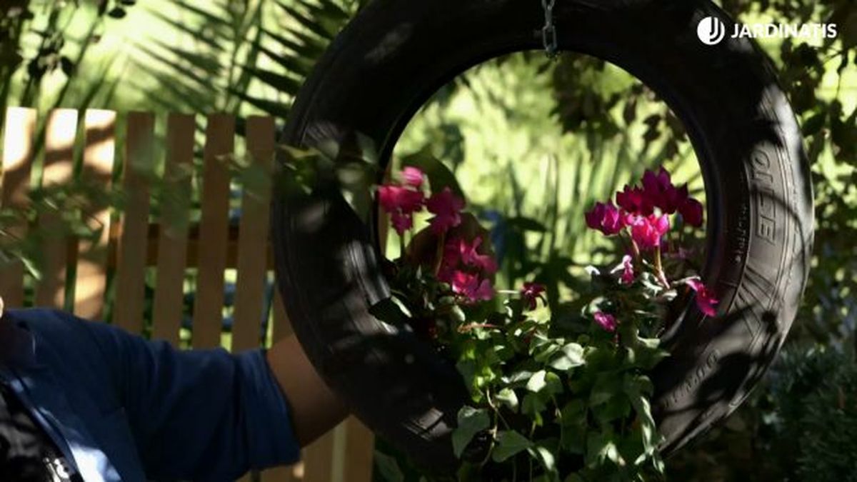 neumatico como jardinera para el jardin jardinatis brico 893