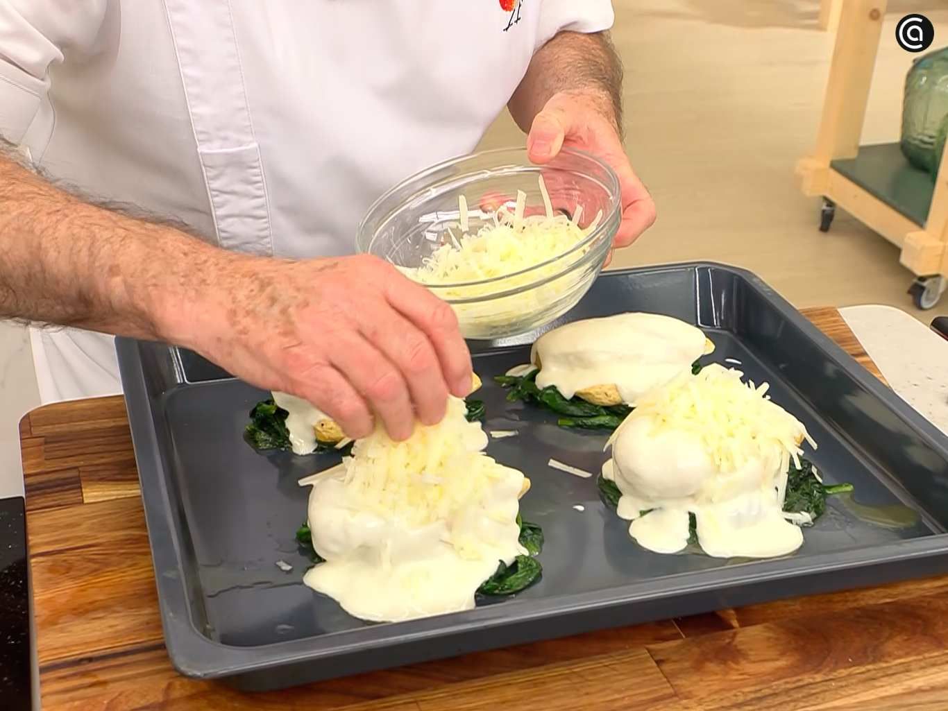Gratina en el horno