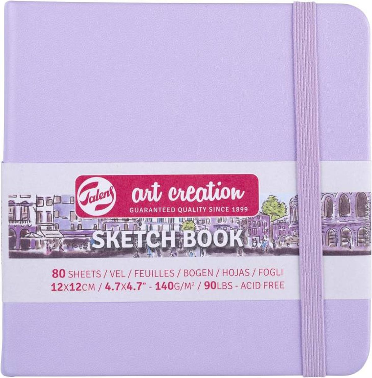 sketchbook cuadrado violeta talens art creation