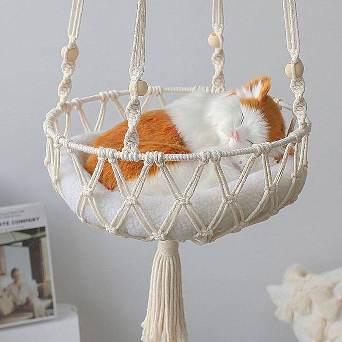 hamacas para gatos macrame