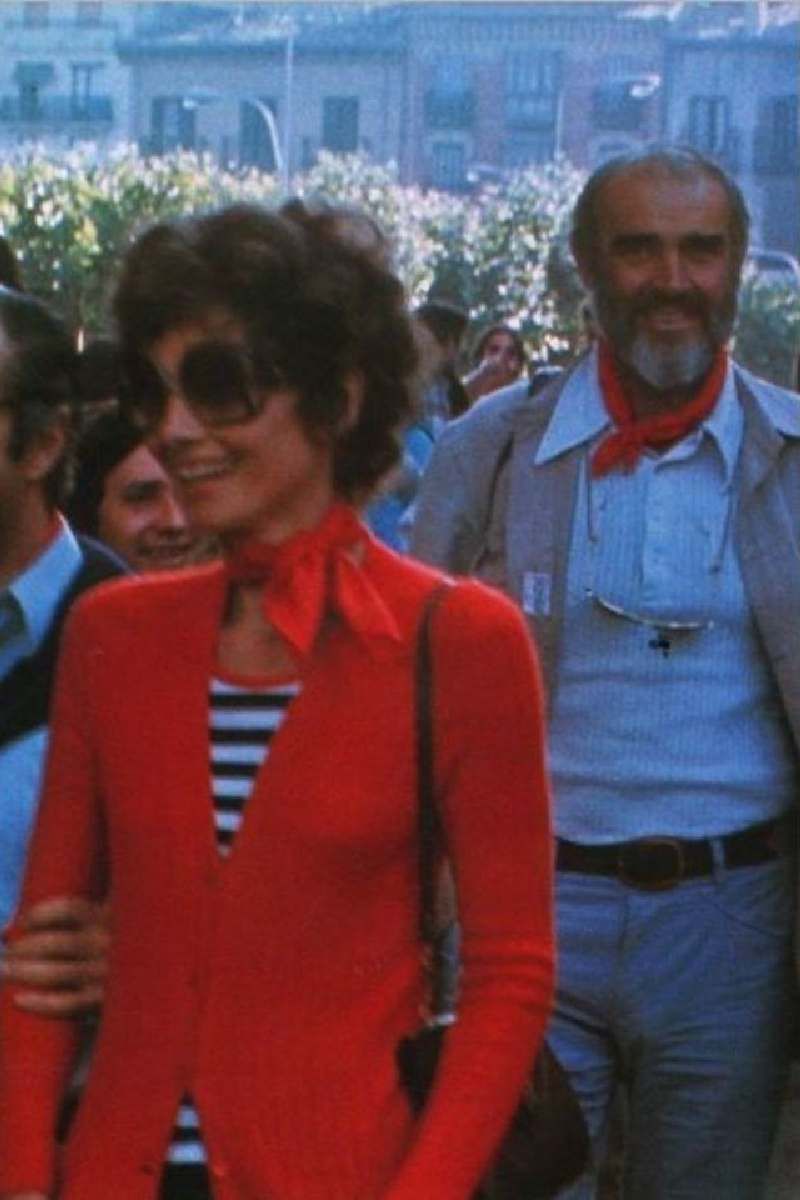 Audrey Hepburn y Sean Connery en Pamplona en fiestas de San Fermín