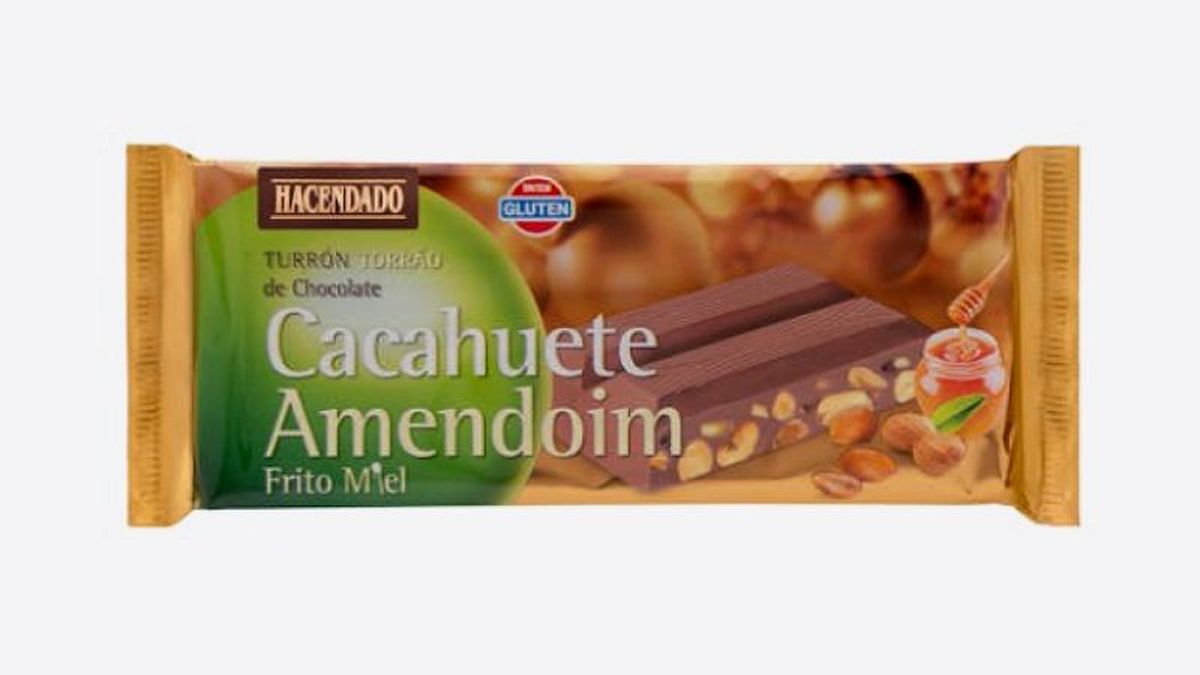Turrón de cacahuete frito y miel del Mercadona
