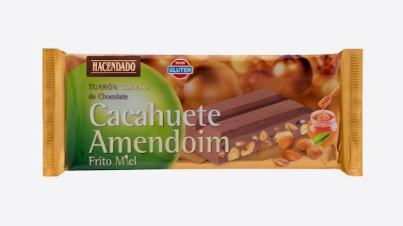 Turrón de cacahuete frito y miel del Mercadona