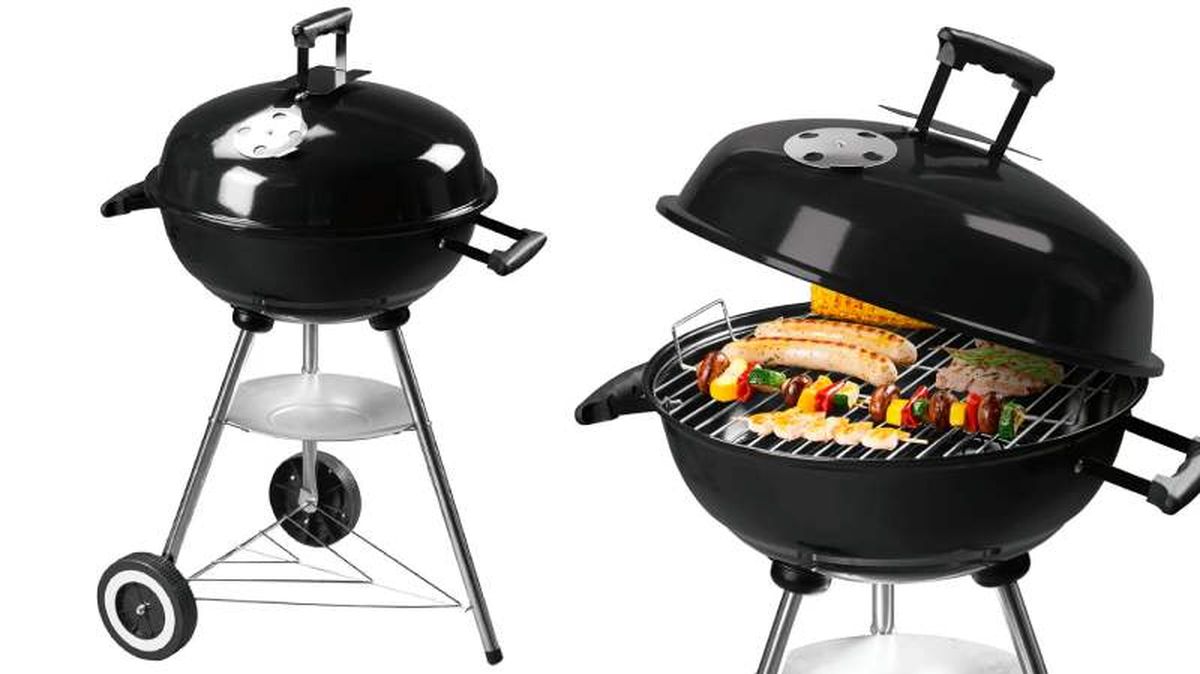 Barbacoa redonda de carbón Lidl