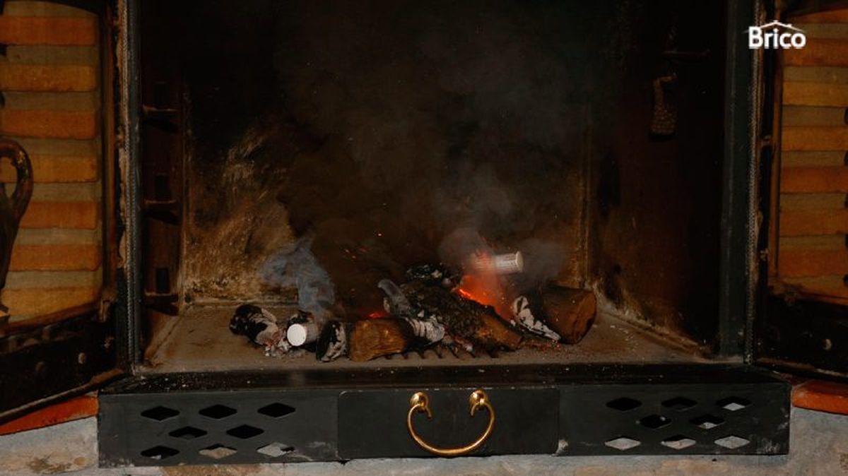 Chimenea recién apagada