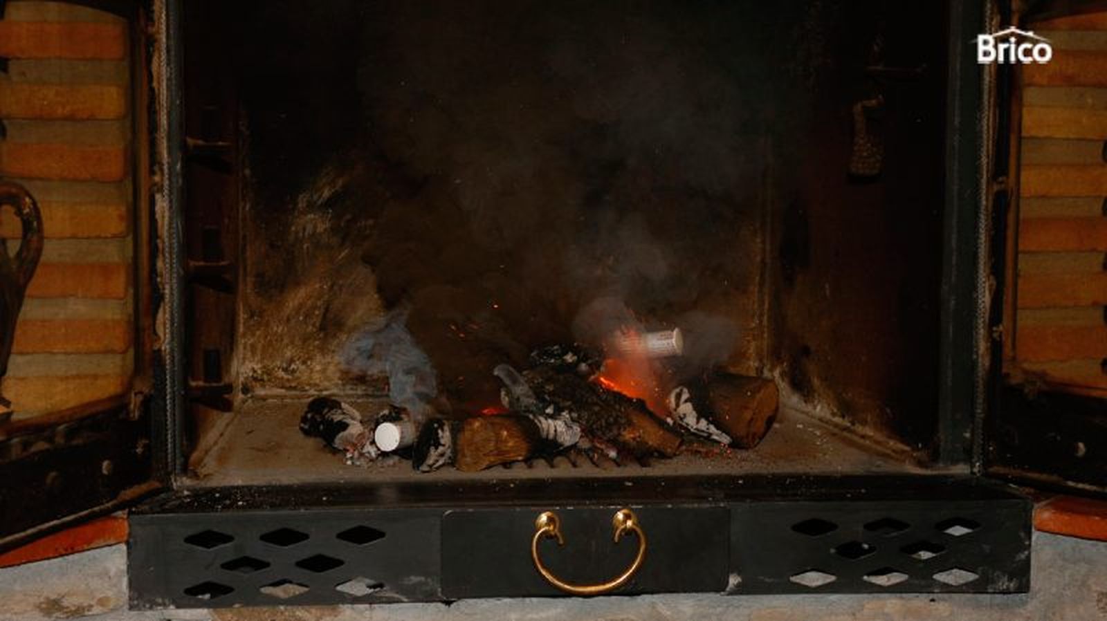 Chimenea recién apagada