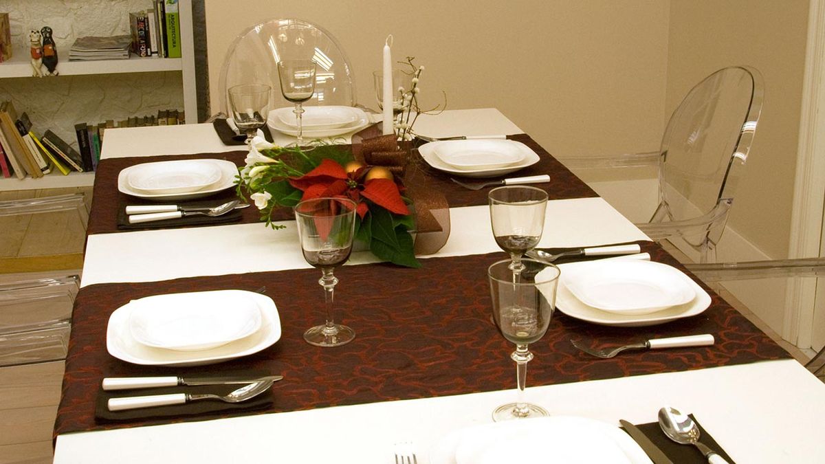 Vestir mesa para Navidad