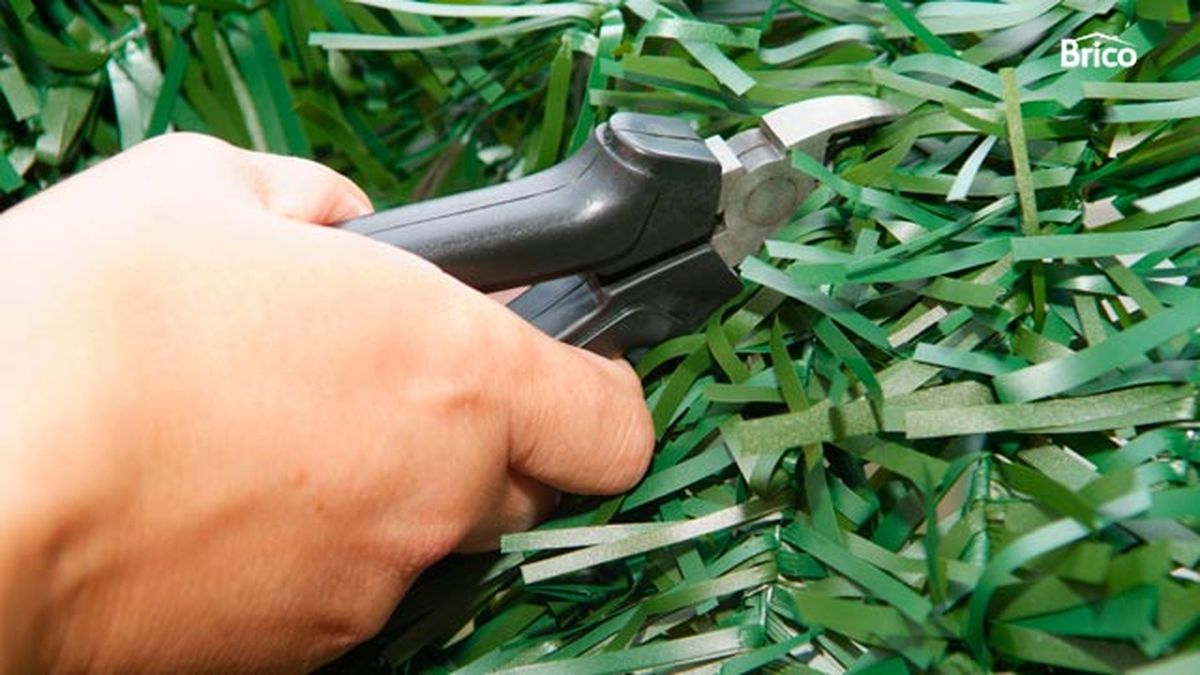 Separación con seto artificial paso 3