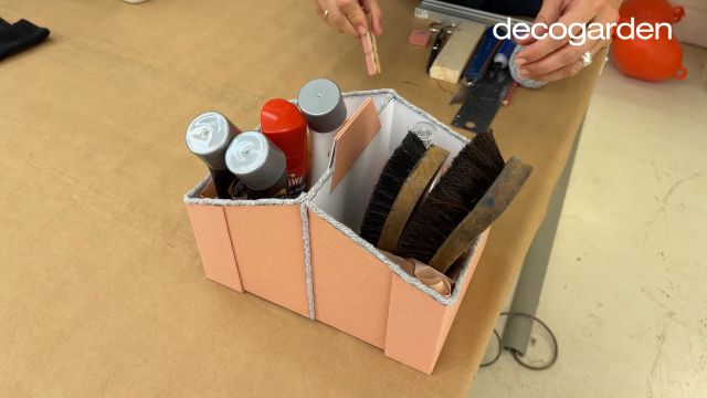 decorar caja carton zapatos paso 11