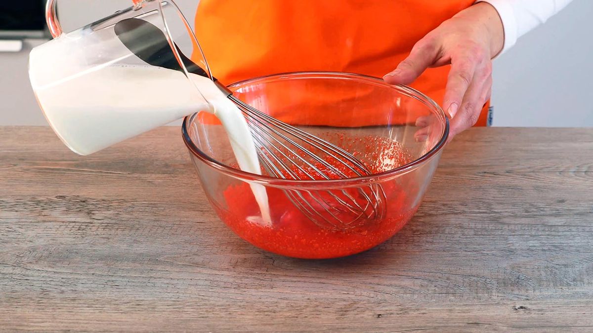 Receta de crepes red velvet para San Valentín  paso 2