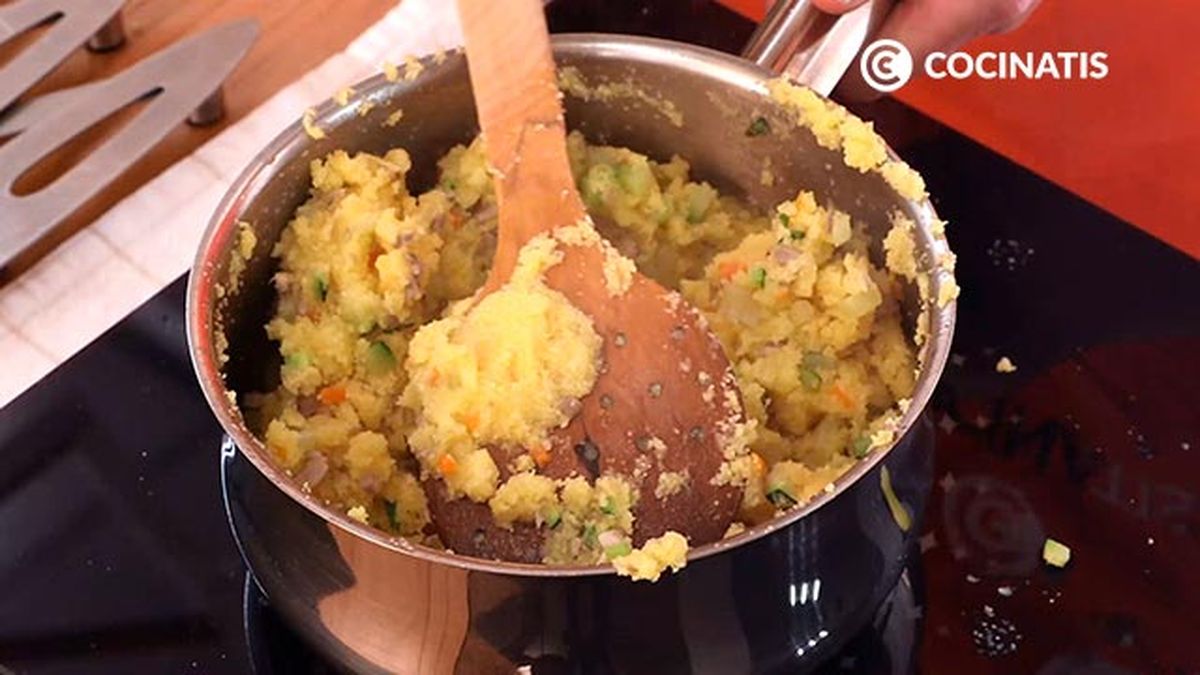 Receta de hamburguesa vegetariana de calabacín y champiñones   paso 3