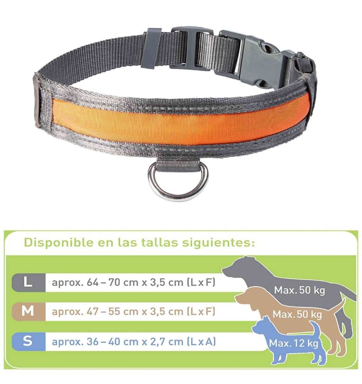collares luz LED para perros recargables Lidl