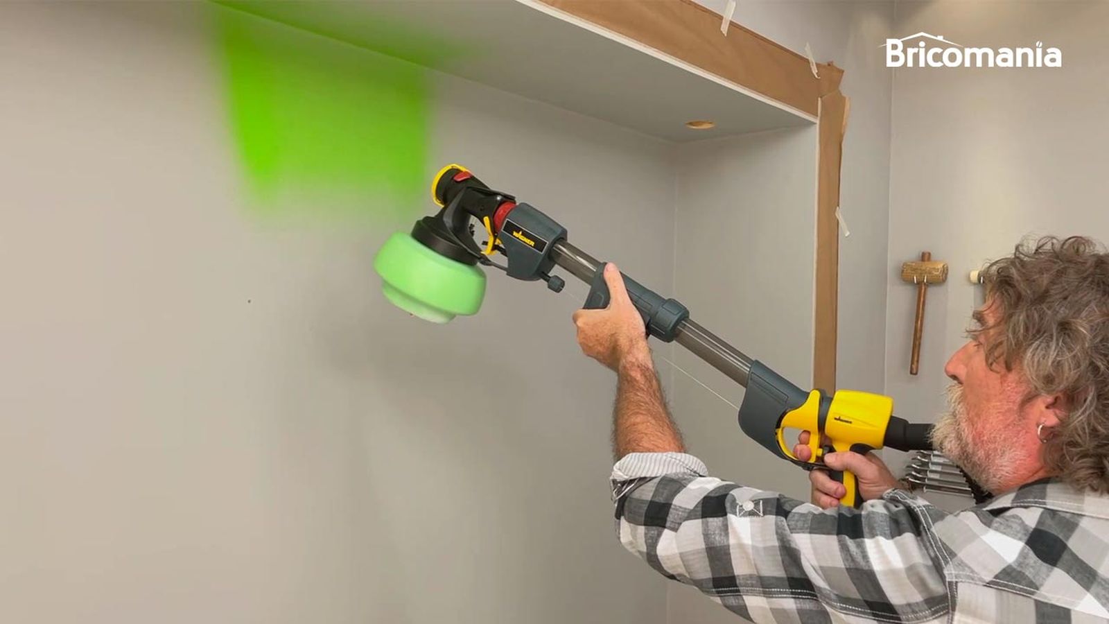 Como pintar la pared con pistola o turbina