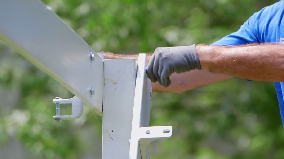 Hacer un soporte con toldos para una hamaca paso 10