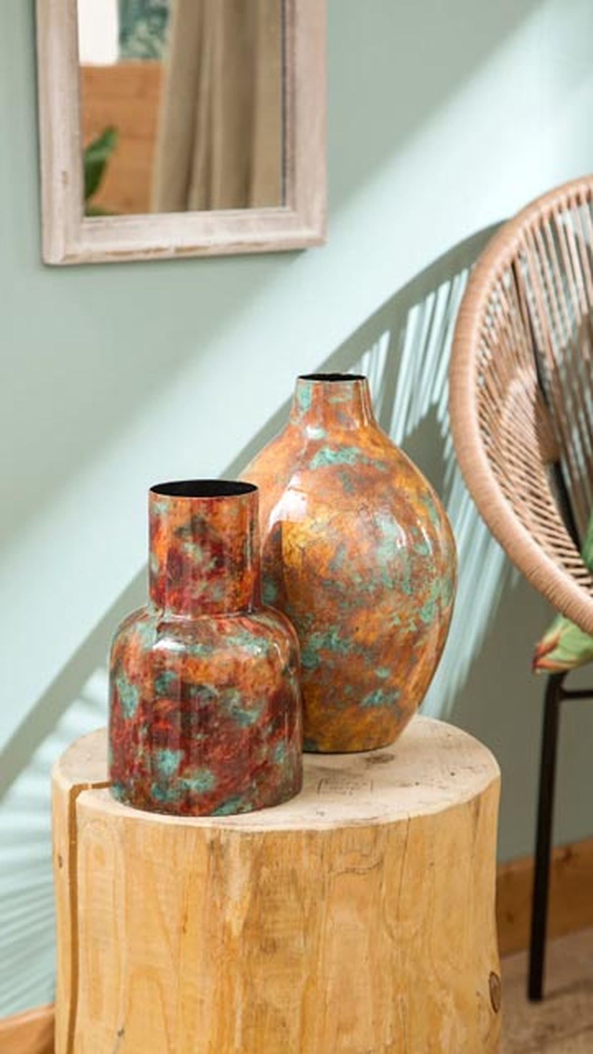 jarron metalico leroy merlin