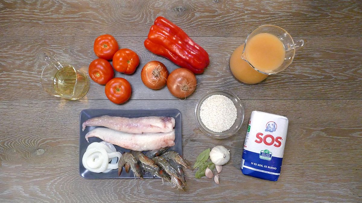 CTIS0838 receta arroz con rape y langostinos ingredientes