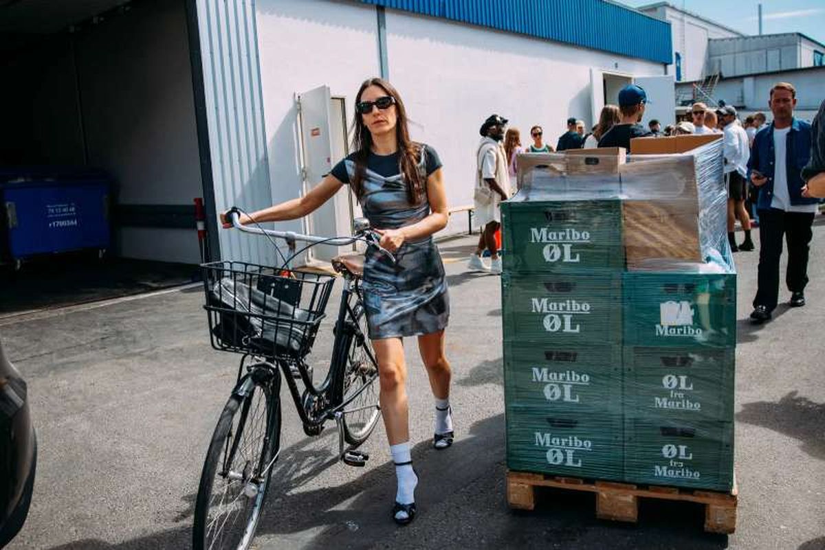 Copenhague Street Style, sandalia con calcetín blanco