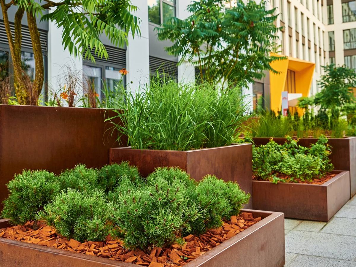 Jardineras de acero corten