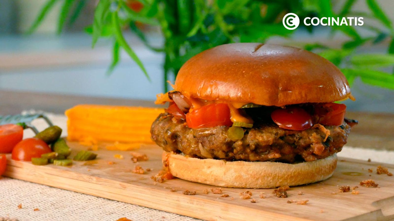 Receta de hamburguesa de carne picada y champiñones