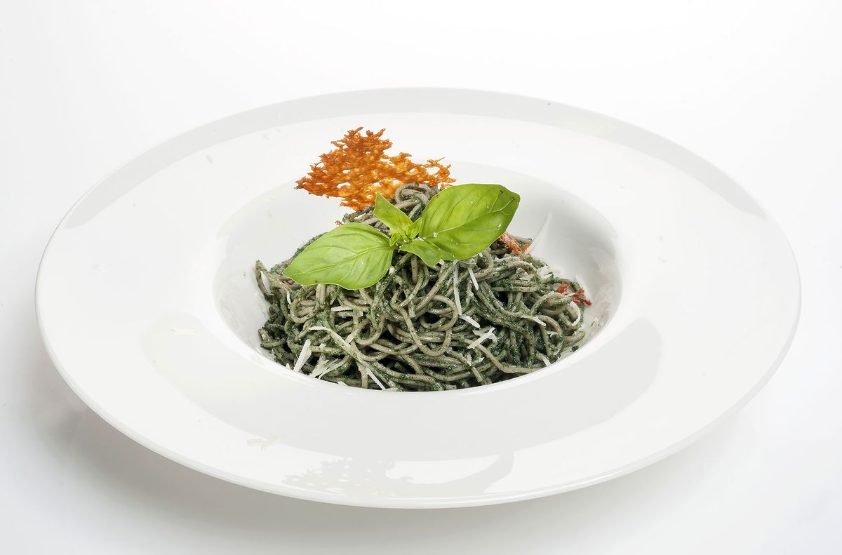CABI0019 Guty Espaguetis de alforfon con pesto de albahaca y espirulina xl