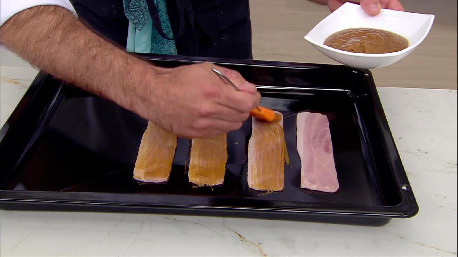 Relleno de verdura y carne para pan bao - paso 2