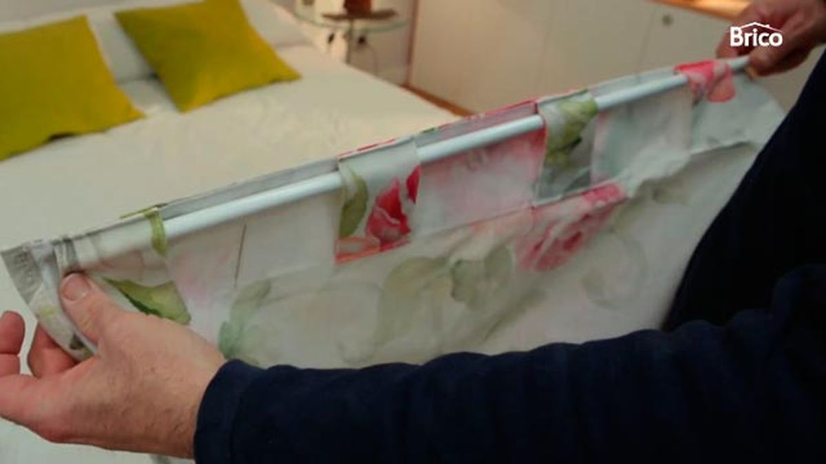 Cómo hacer un cabecero barato con tela paso 2