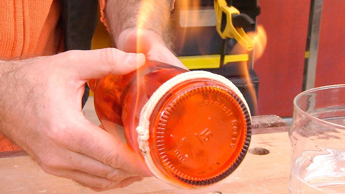 Botellas luminosas paso 9