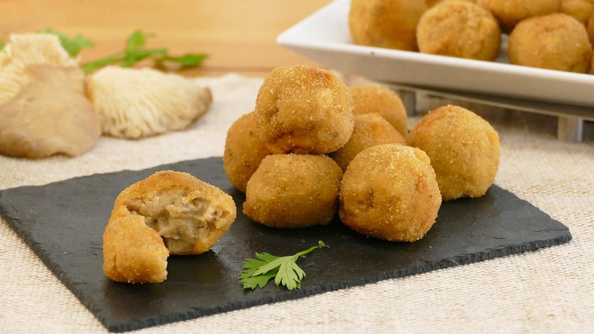 Receta de croquetas veganas de setas