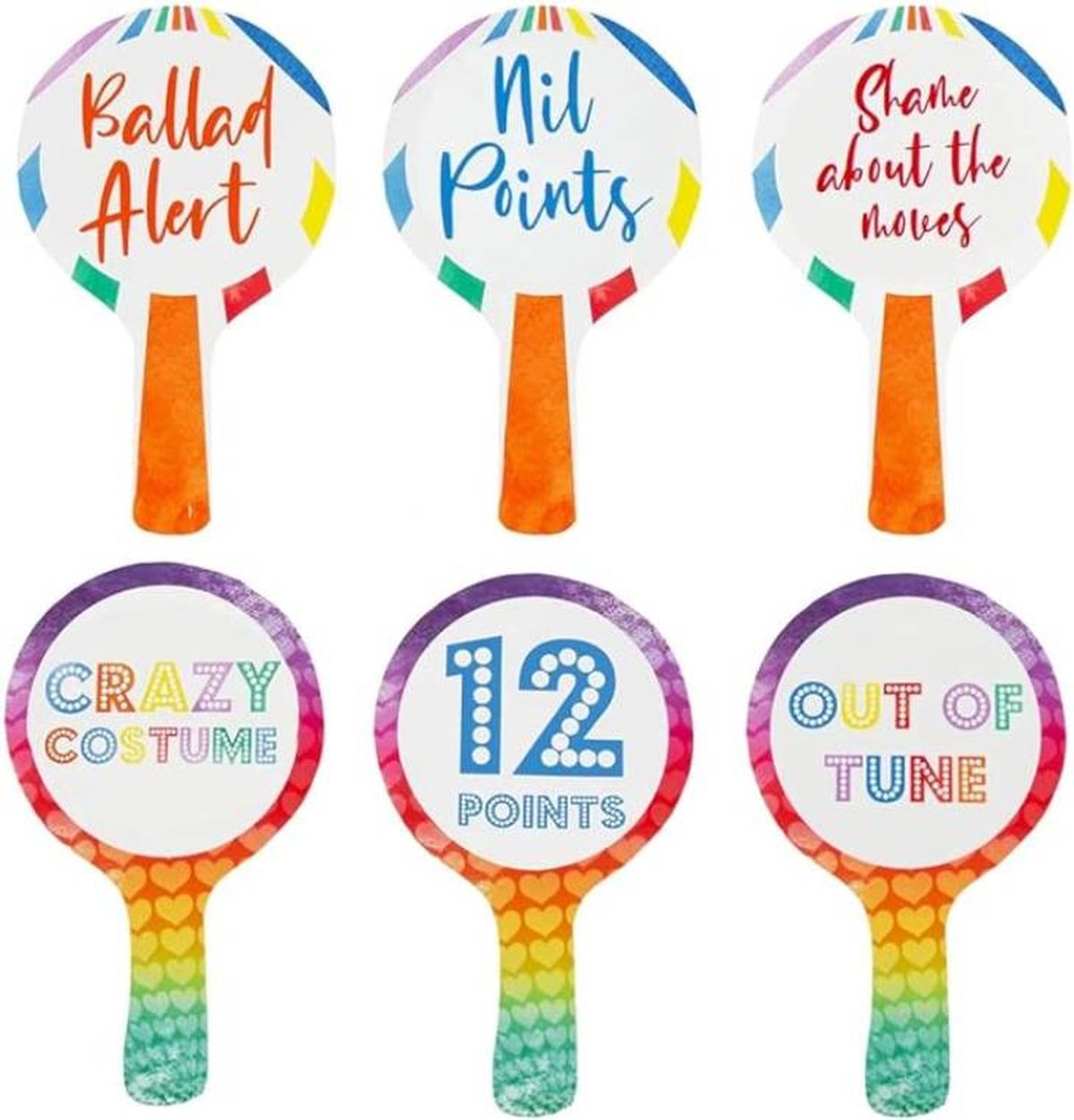 Palas de puntuación de Eurovisión.