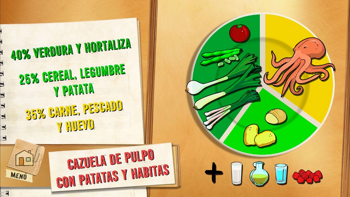 cazuela pulpo plato