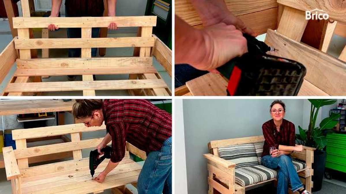 Montar las piezas del sillón