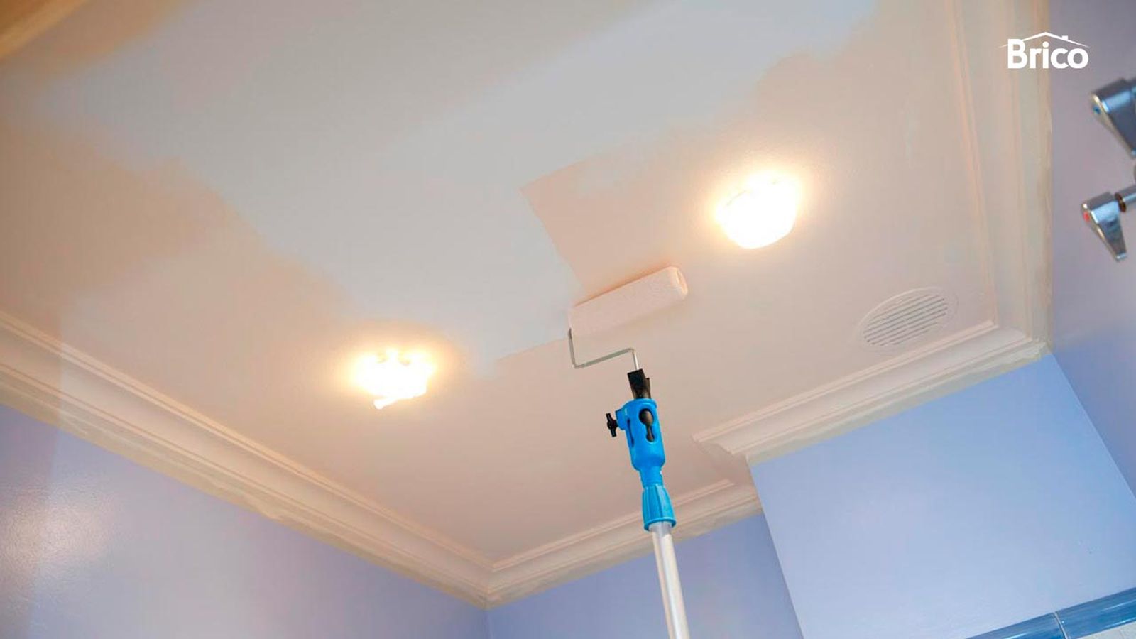 Pintar techo de baño paso 5