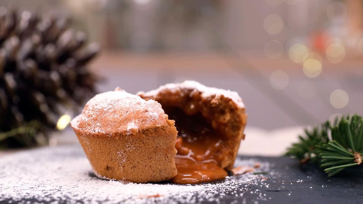 Receta de coulant de turrón para Navidad   Paso 7