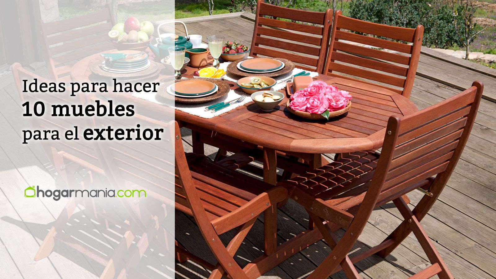 Ideas para hacer muebles de exterior