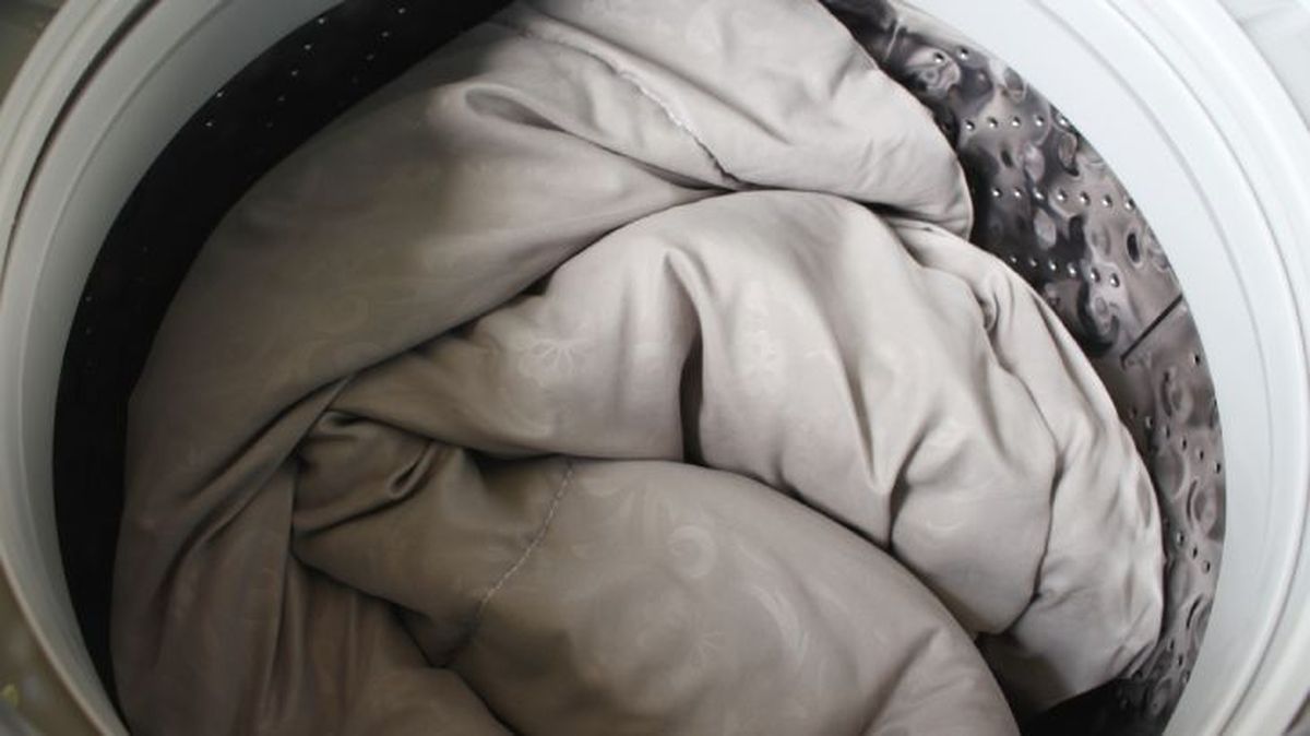 lavar edredon plumas lavadora