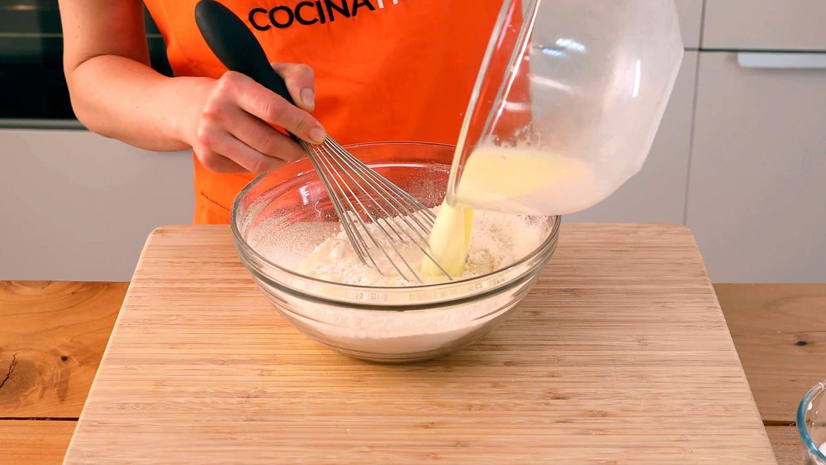 Recetas de gofres con chocolate  paso 4